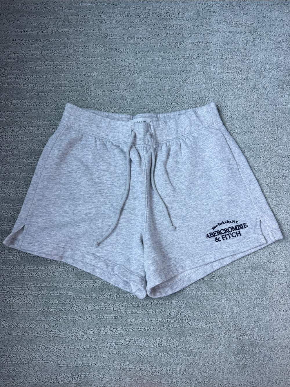 Abercrombie & Fitch Light Gray Athletic Lounge Shorts